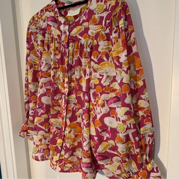 ANTHROPOLOGIE MAEVE Peasant style blouse NWOT Size L. - Picture 5 of 7